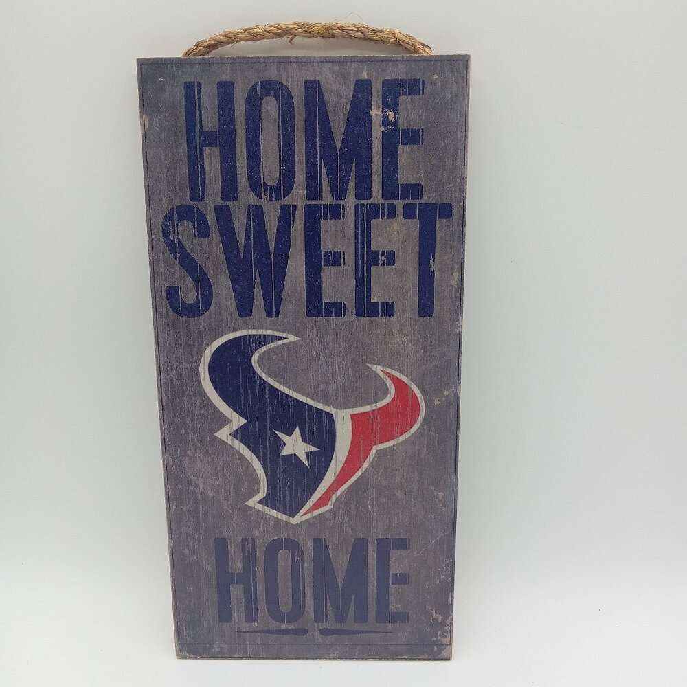 Indoor Wooden Sign Home Sweet Home Houston Texans